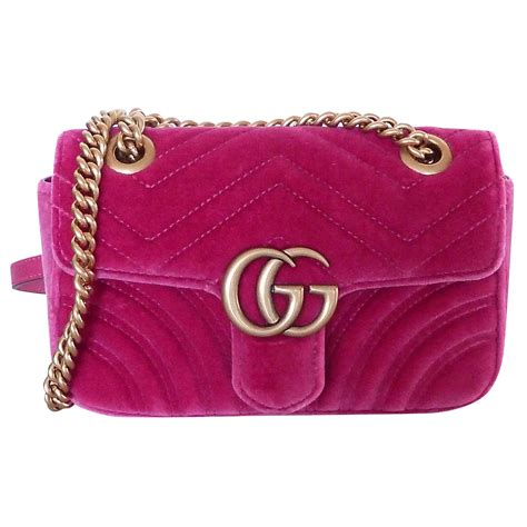 gucci marmont pink velvet